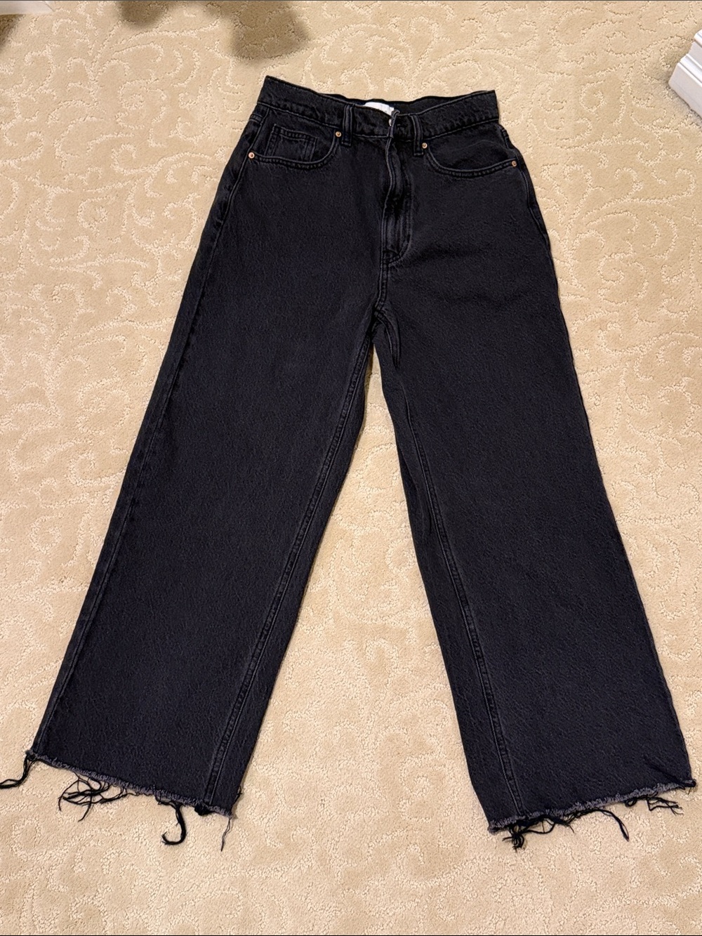 PacSun Black High-Rise Wide-Leg Jeans